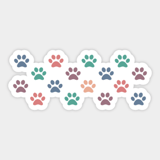 Paw Prints Sticker